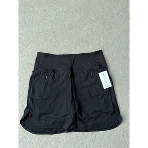 Athleta Fairway Golf Skort 18 Inch Black Athletic Skirt With Built In Shorts 1X